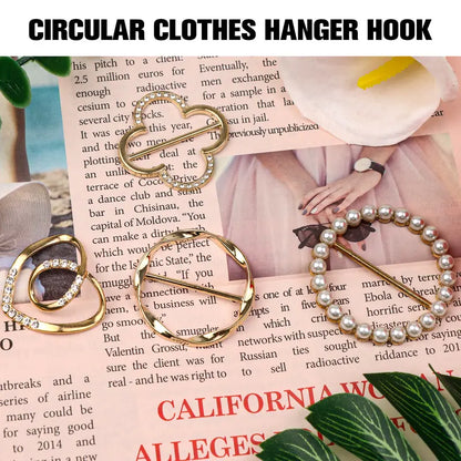 4 Counts Women's Fashion Metal Shirt Clips