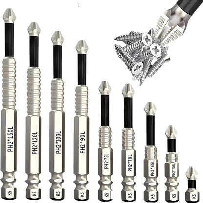 9pcs Strong Magnetic Screwdriver Drill Bit Set