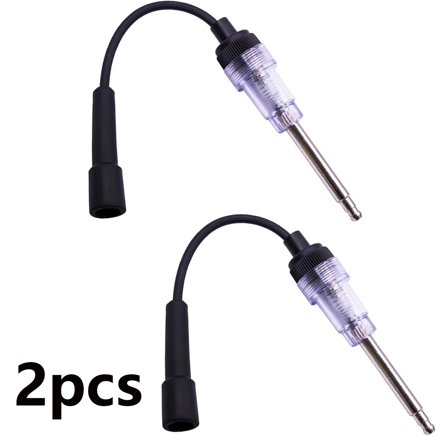 2pcs Inline Spark Plug Tester, Straight Boot Engine Ignition Tester Light