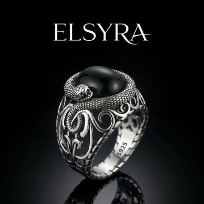 Vintage Adjustable Gothic snake-shaped ring