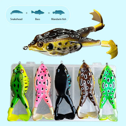5 Counts/Box Simulated Frog Lure Set