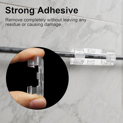 40PCS Self-Adhesive ABS Plastic Cable Clips/Organizers
