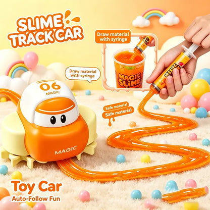 Electric Remote Control Race Track Car DIY Slime Road Builder Kit