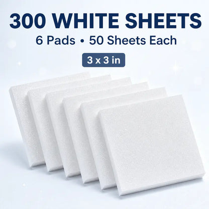 Frosted See-Through Glittered Reusable Sticky Notes