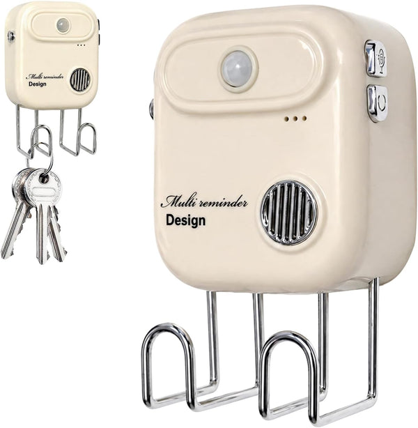 Door Exit Reminder with Key Holder, Recordable Voice Reminder