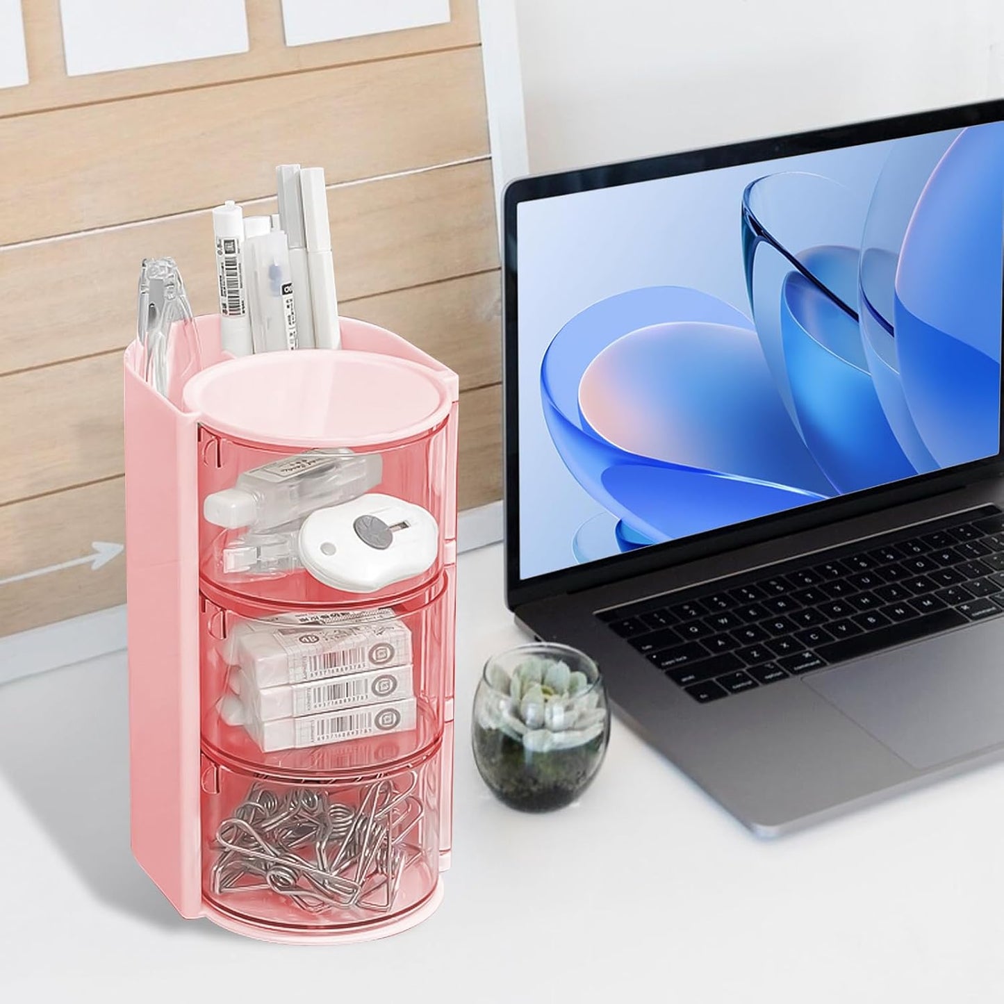 Hair Accessories Organizer with Hair Brush Holder