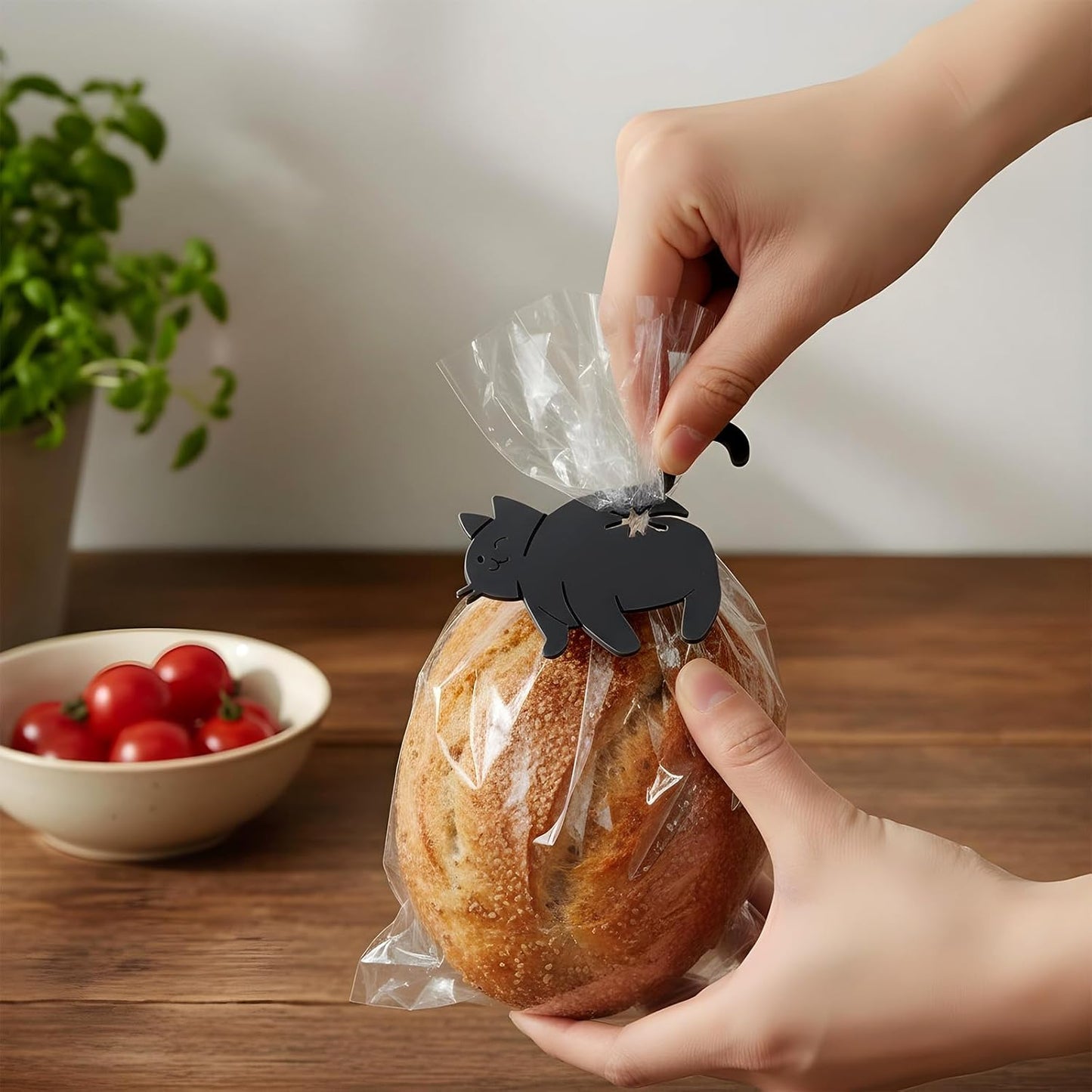 Funny 3D Printed Feline Tail Bag Sealers for Pet Lovers