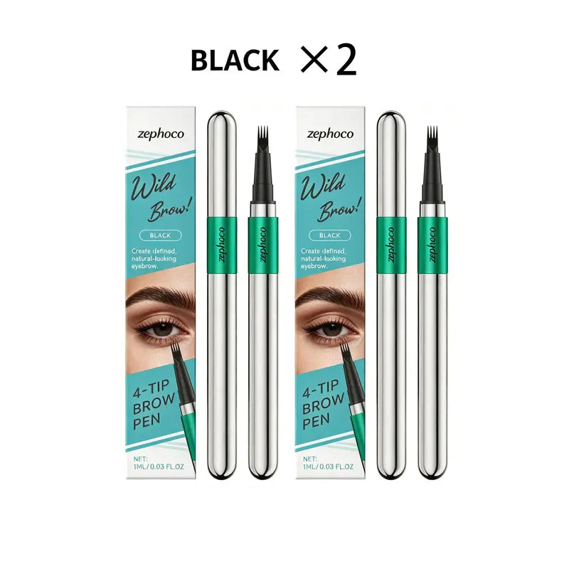 2PCS 4 Tip Precise Microblade Eyebrow Pencil That Looks Like Hair