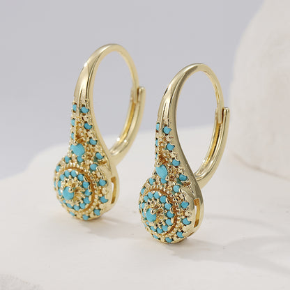 Synthetic Turquoise Earrings