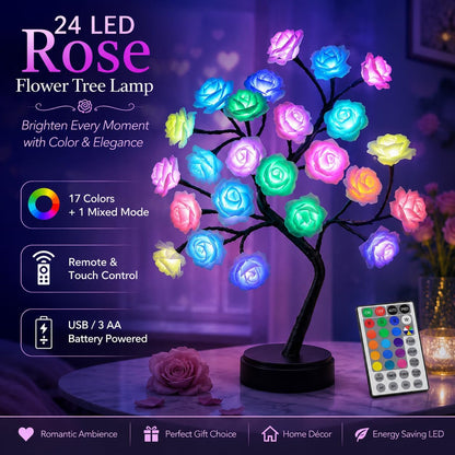 LED Rose Tree Light with Remote Control