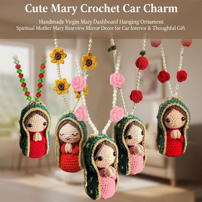 Cute Virgin Mary doll hanging ornament