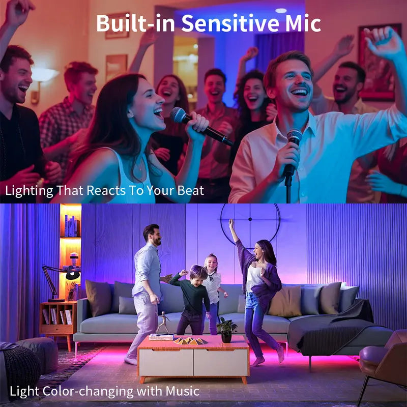 Upgraded Quality RGBIC LED Strip Lights - App & Remote Control