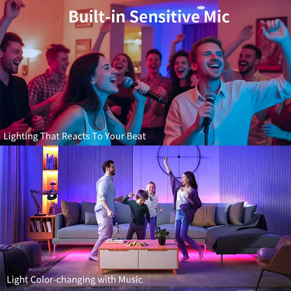 Upgraded Quality RGBIC LED Strip Lights - App & Remote Control