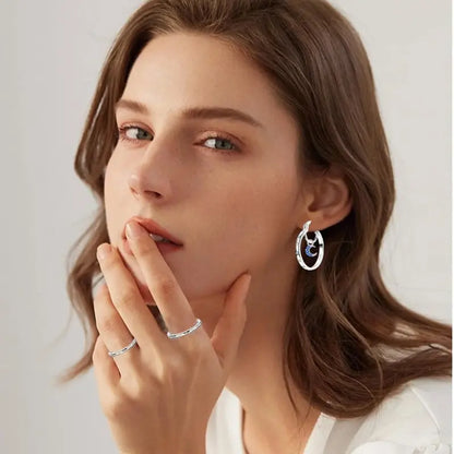 Stylish and Elegant Star and Moon Earrings for Women