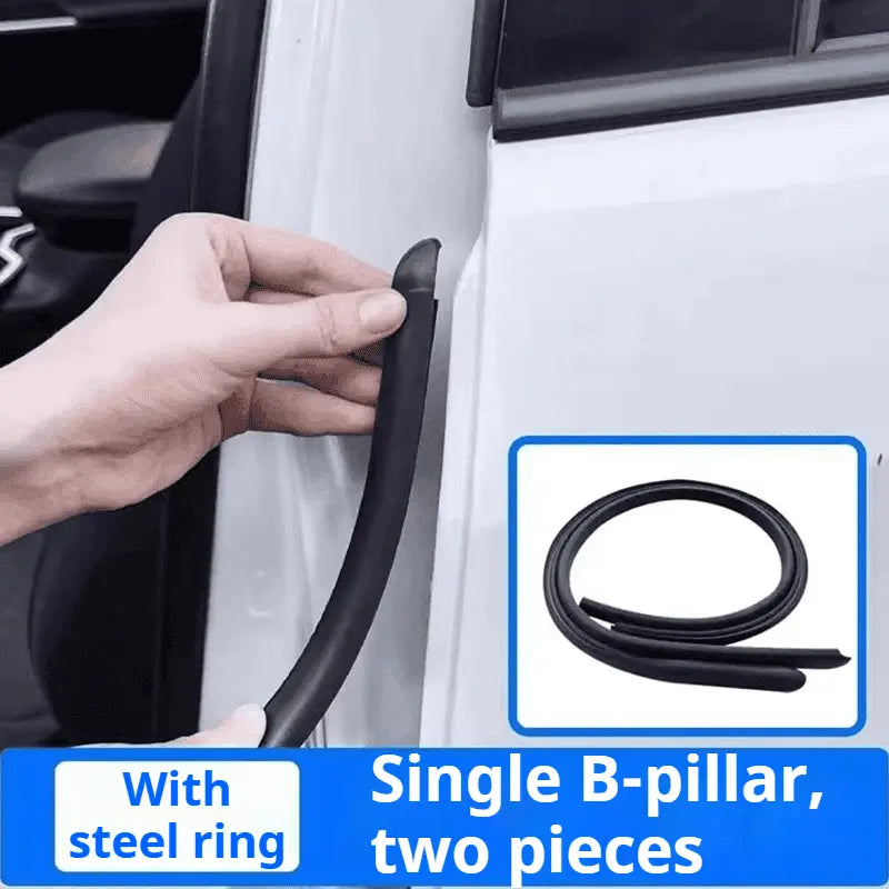Double-layer self-adhesive rubber automotive weatherstrip