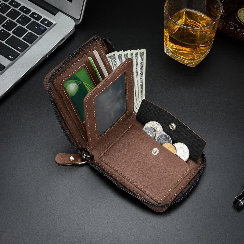 New Men's Vintage Short Wallet – High-Quality Business Wallet