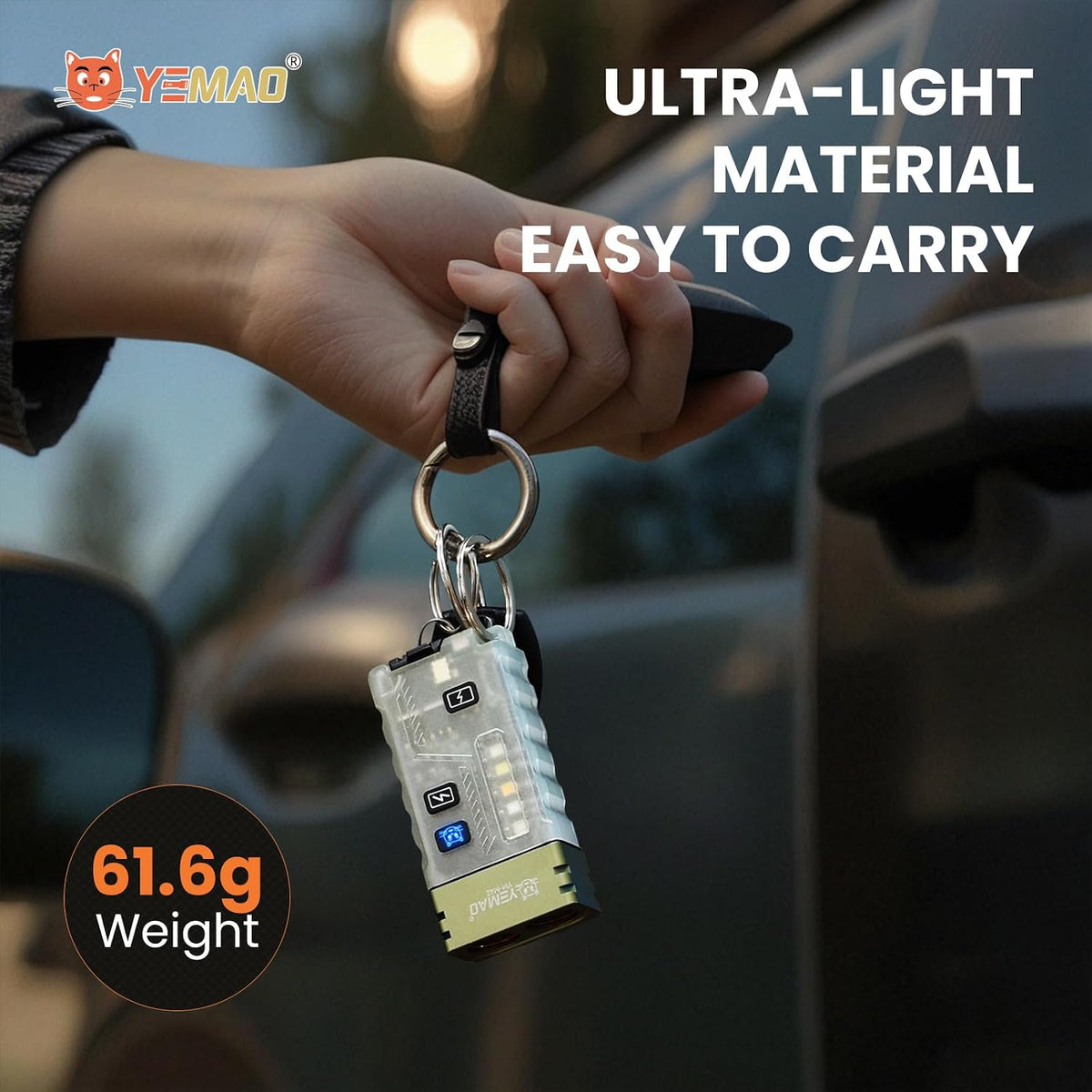 Compact LED flashlight