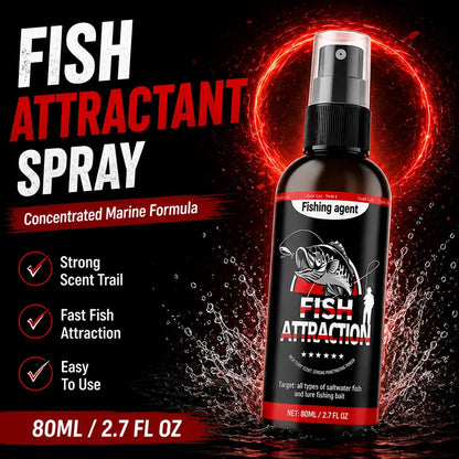 Fishing Attractant Spray for Lures, Concentrated Marine Scent Formula