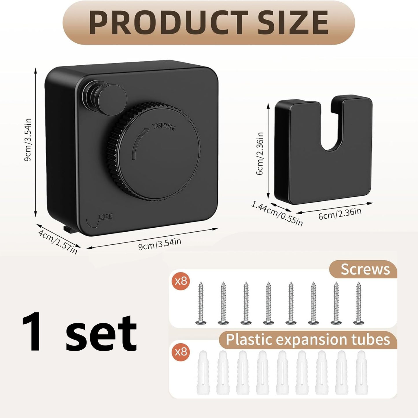 Stainless Steel Anti-Sag Retractable Clothesline 40LB Capacity