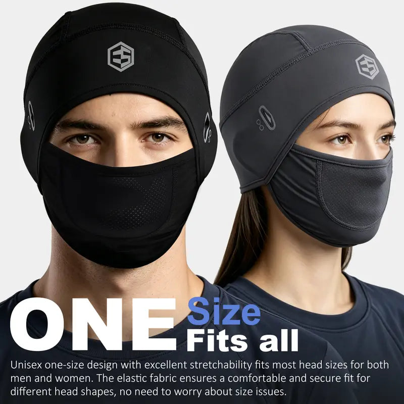 2Pcs Winter Warm Mask Hat for Men Women