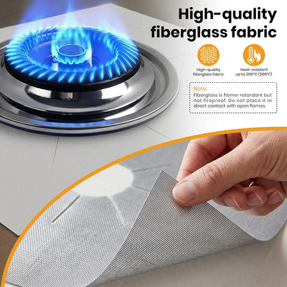 4PCS Reusable Gas Stove Burner Covers