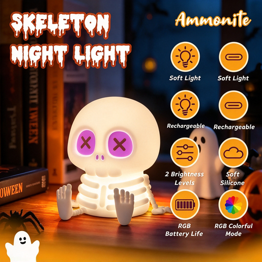 Silicone Skull Ambient Night Light