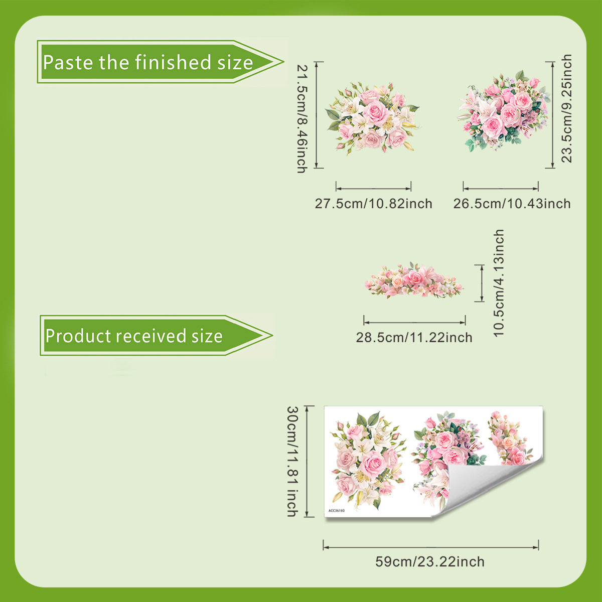 3-Piece Bathroom Toilet Sticker Set, PVC Self-Adhesive Decorative Decals