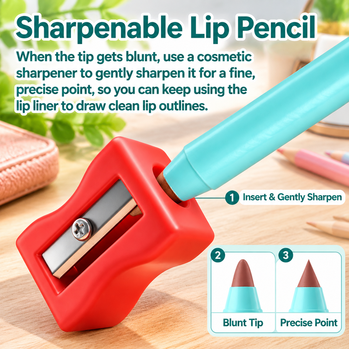 8-Piece Matte, Waterproof, Long-Lasting Lip Liner Set