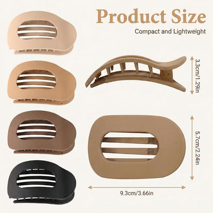 4PCS Duckbill Hair Clips for Women, French Flat Hair Claws for Thick Thin Hair