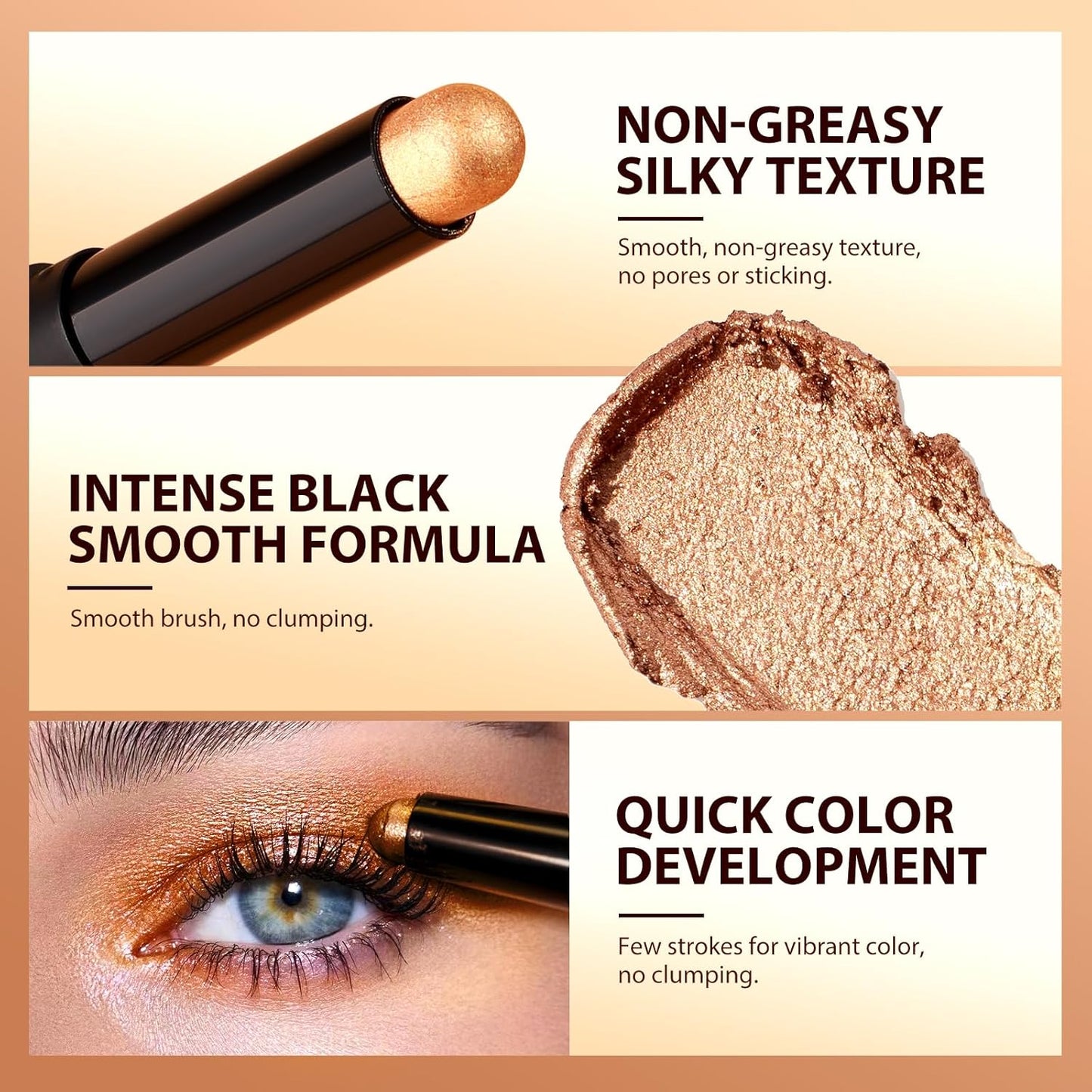 8pcs Soft Smooth Cream Eyeshadow Stick Gift Set