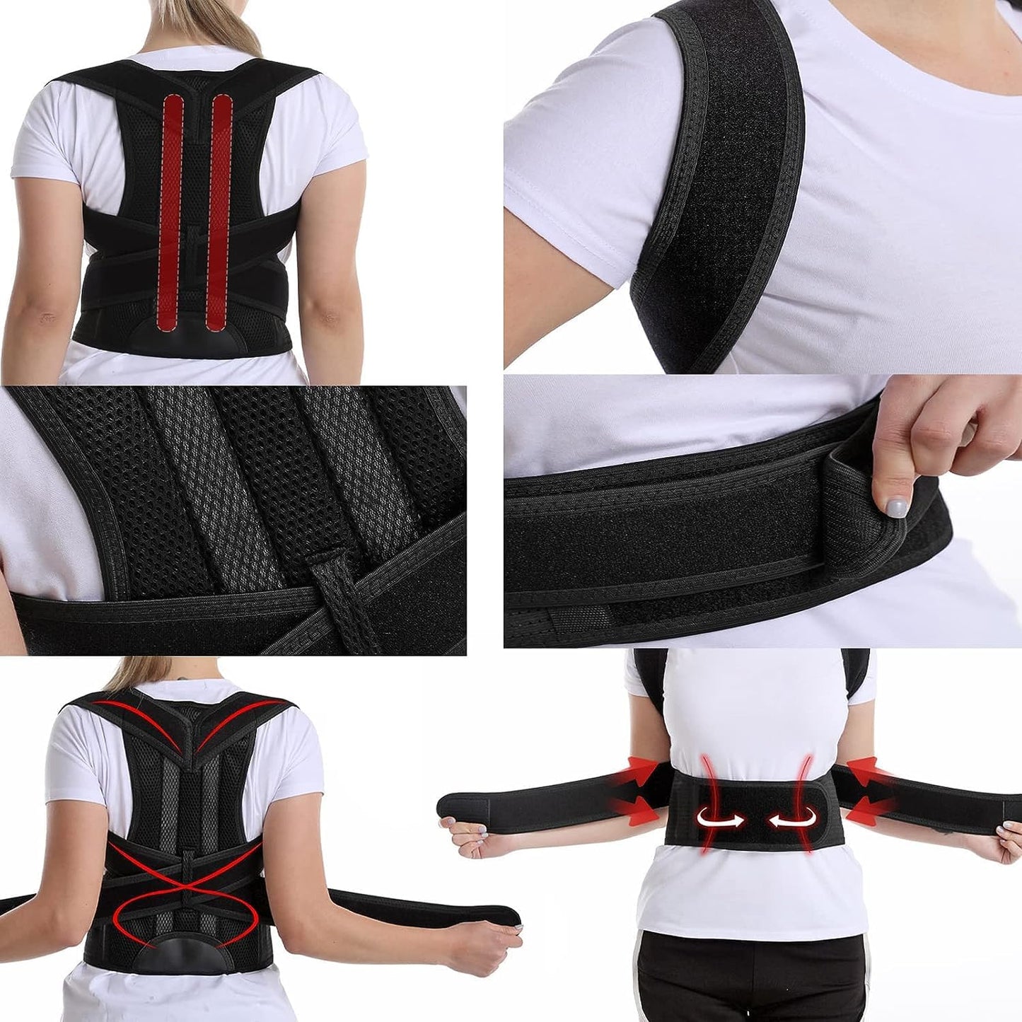 Posture Corrector for Women and Men, Adjustable Back Straightener Posture Corrector
