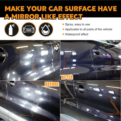 3-in-1 Ceramic Coating Spray: Waterless Cleaner, Wax & Paint Sealant in One, 120ml