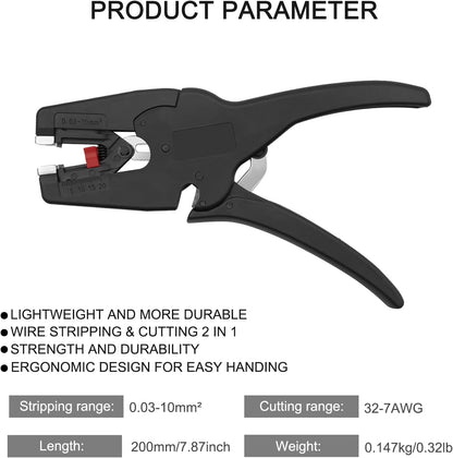 2 in 1 Wire Stripping Tool Works for Electronic,Electric,Automotive
