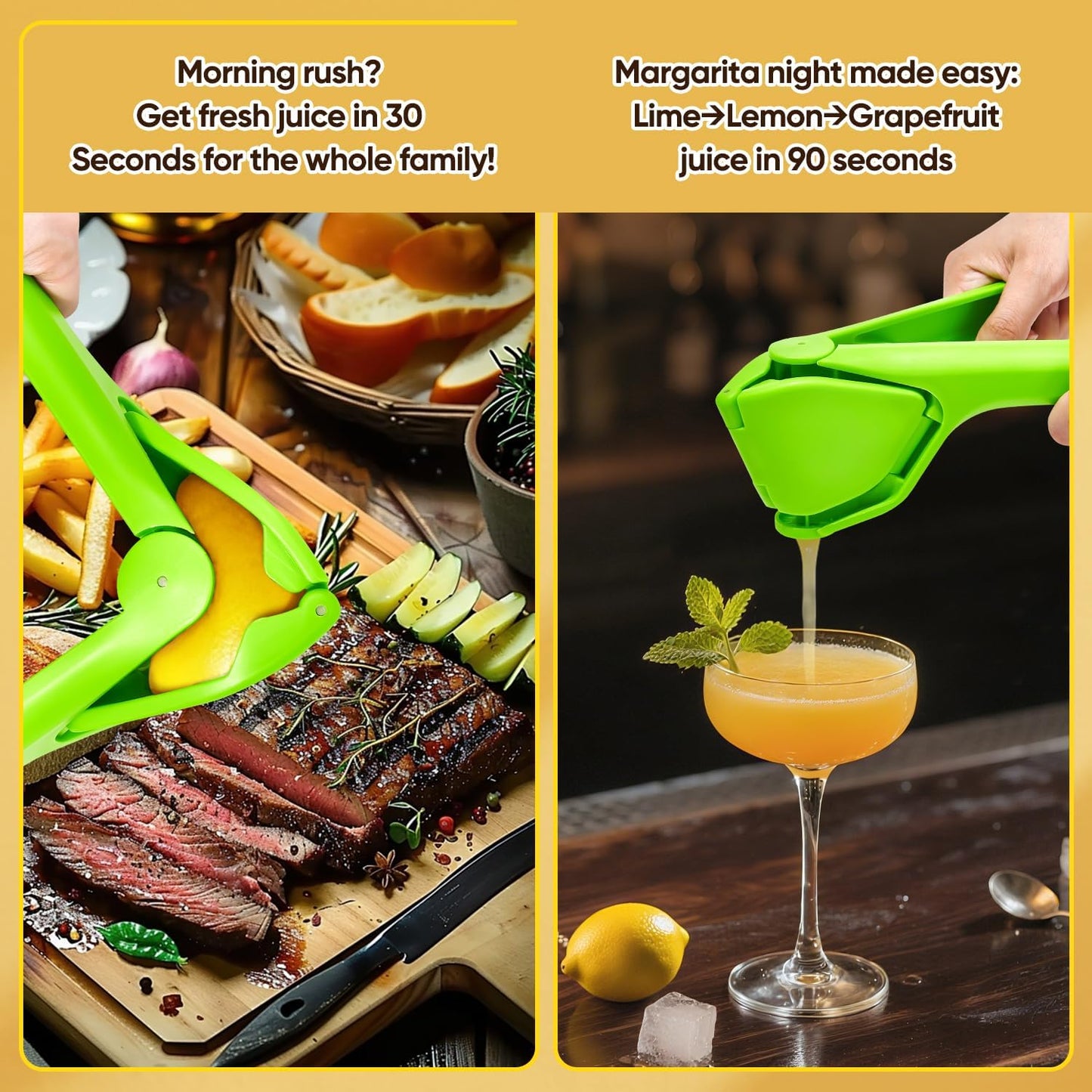 Manual Lemon Squeezer, Hand Lemon Squeezer, Easy-to-Use, Very Sturdy, Lemon Juicer