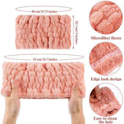 Extra Wide Band Spa Facial Microfiber Headband Elastic Makeup Headbands