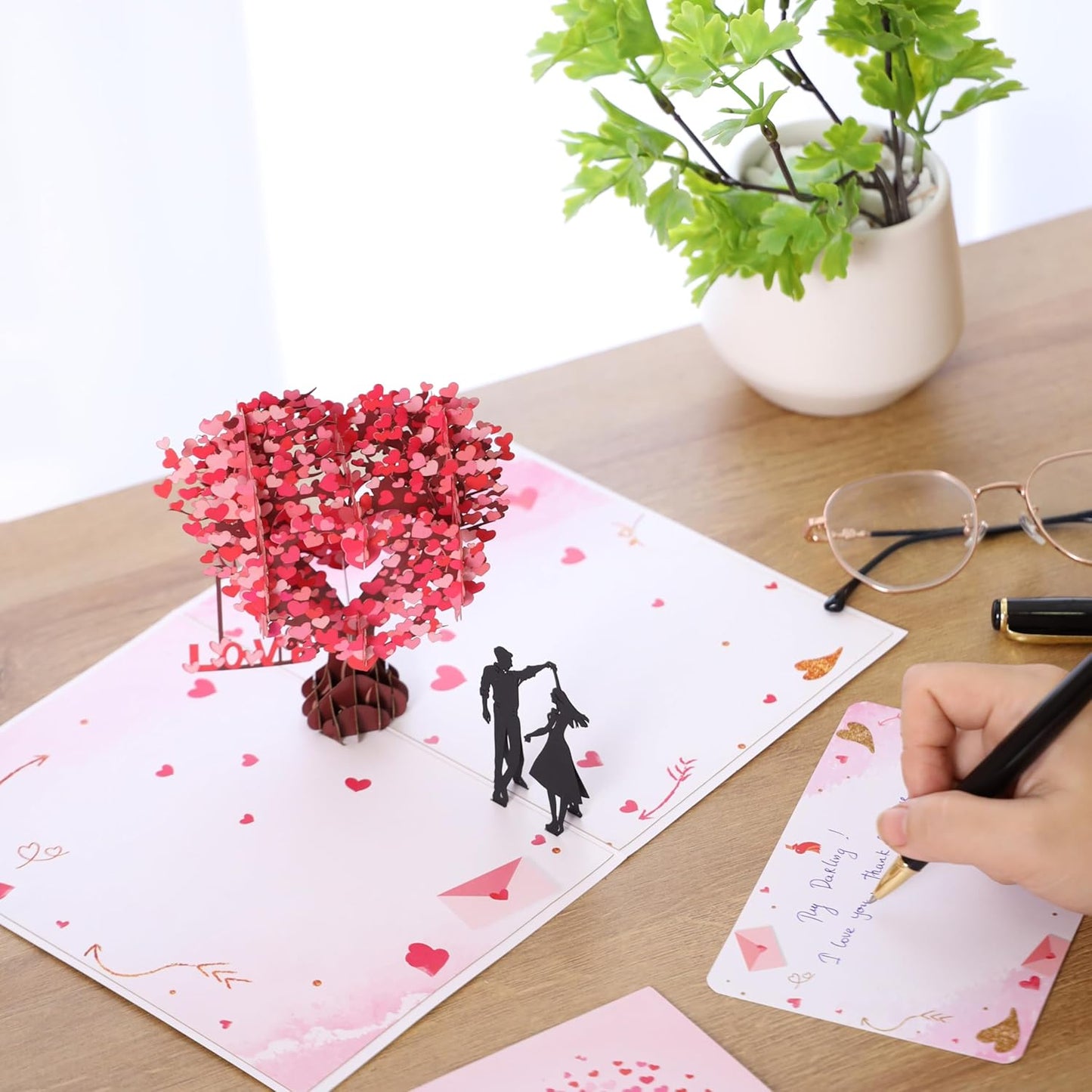 “Love Tree” 3D Pop Up Greeting Card For Couple, Her, Him