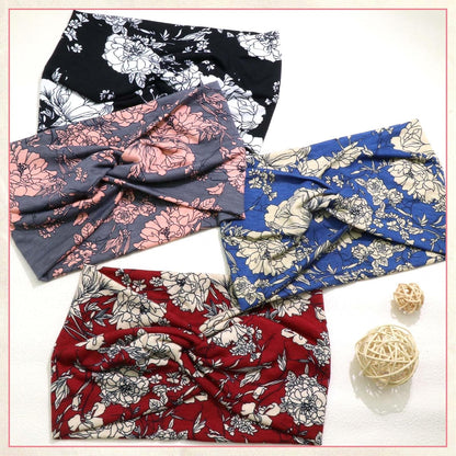 6 Pack Extra Wide Headbands for Women Large Turban Headband