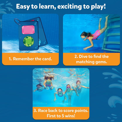 Pool Toys - Seek & Splash, Search & Find Water Game, Swimming Pool Dive Toy for Kids