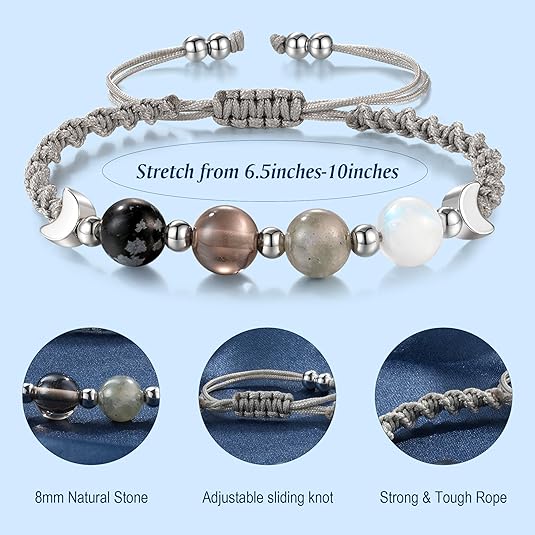 Witchy Natural Crystal Energy Bracelet