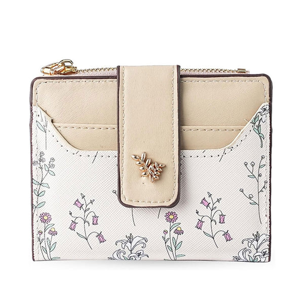 Women's Genuine Leather Cute Floral Wallet