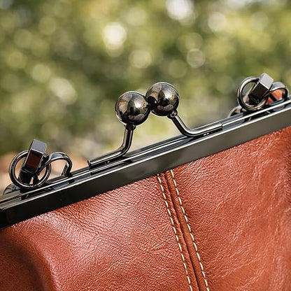 2026 Retro Style Crossbody Bag, Vintage Small Kisslock Frame Bag