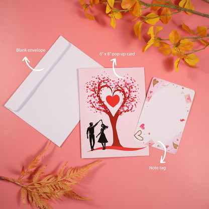 “Love Tree” 3D Pop Up Greeting Card For Couple, Her, Him