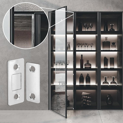 10pcs Cabinet Magnetic Catch Without Punching, Versatile for Cabinets, Drawers & Sliding Doors