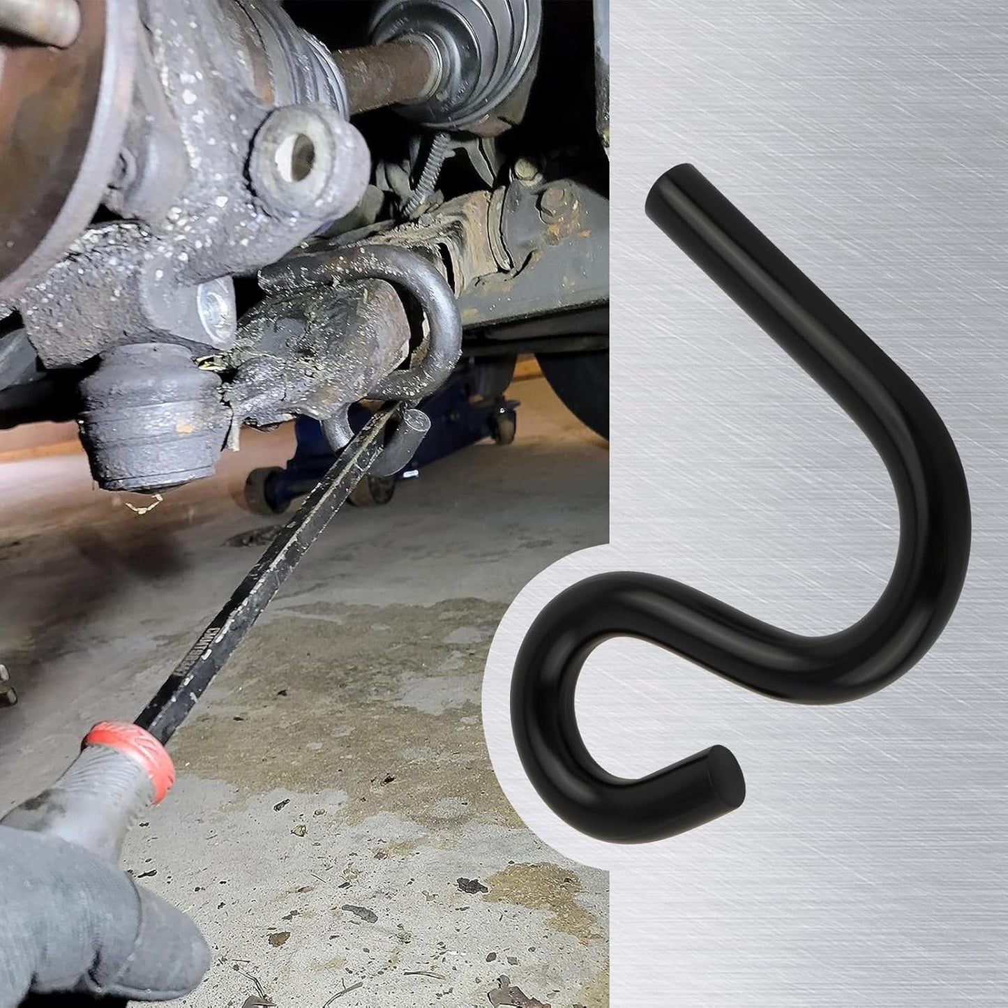 High Strength Steel Lower Control Arm Prying Tool for Wheel Bearing, Brake, CV Joint Repairs Fit for 7/8" Diameter Pry Bar