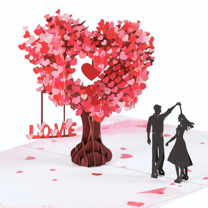 “Love Tree” 3D Pop Up Greeting Card For Couple, Her, Him