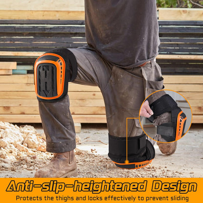 One Pair of Knee Pads - Extended Comfort Professional Knee Pads