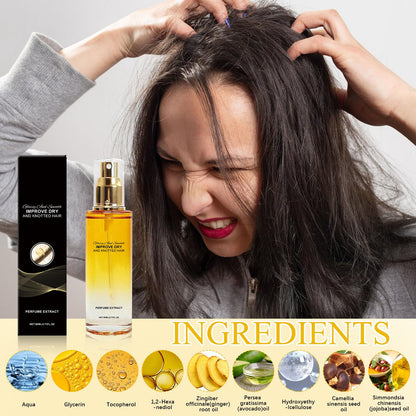Smoothing Hair Serum Oil Gently Nourishes and Smooths Strands — Daily Hair Care