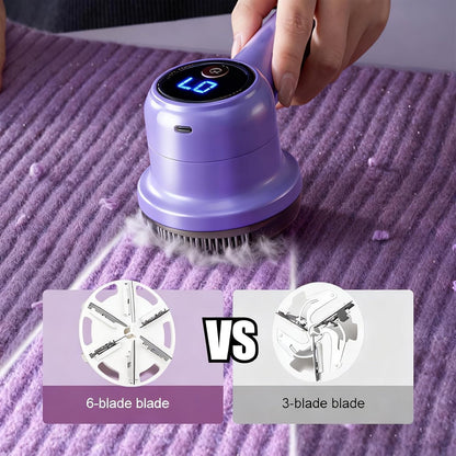 Rechargeable Fabric Shaver with LED Display, 3-Speed Electric Lint Remover for Clothes & Furniture