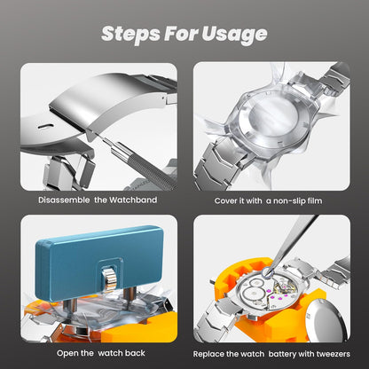 DIY Watch Repair Kit: Battery, Screwdriver & Band Replacement Tools
