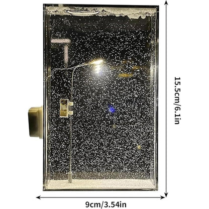 Snow Globe Christmas Lights DIY Snowy Night Flowing Snowy Scenery Street Lamp